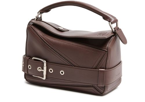 LOEWE Small Puzzle Biker bag in shiny calfskin