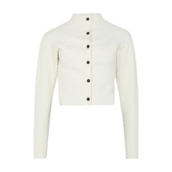 ダウンジャケット・コート JACQUEMUS WOMEN The Scala Cardigan Off-White Off-White La Croisière 'The Scala' Cardigan by JACQUEMUS on Sale