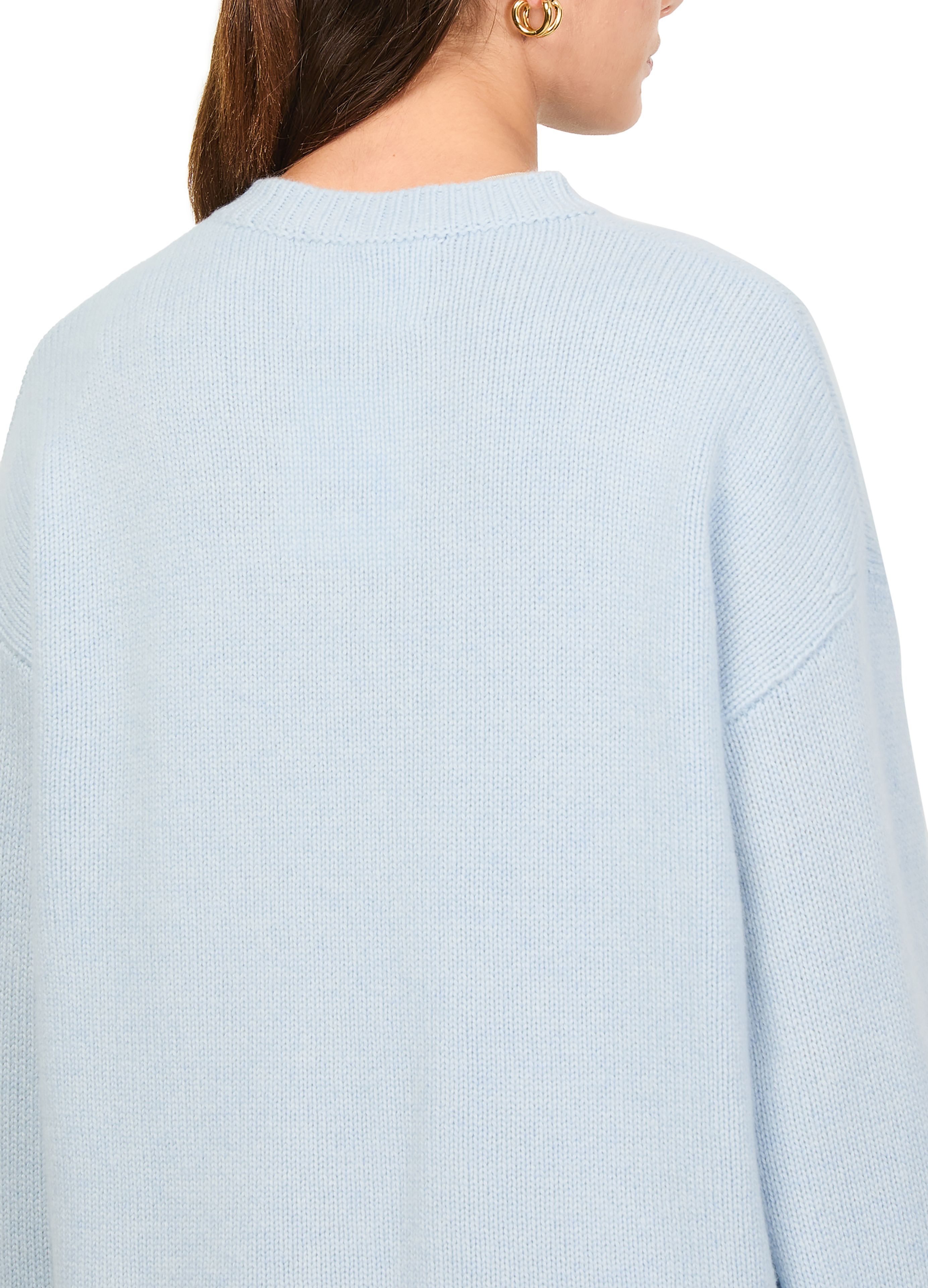 Kristy crew neck cashmere sweater thumbnail 5