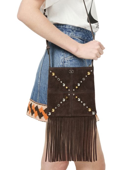 VALENTINO GARAVANI Nellcote small crossbody bag in suede