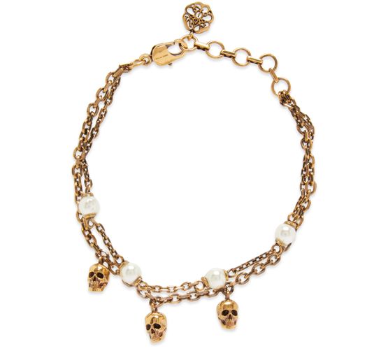 Alexander mcqueen skull discount bracelet womens