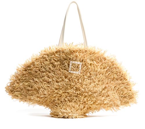 ROGER VIVIER Tres Vivier large basket in raffia