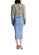 Snakeskin leather biker jacket - BALMAIN