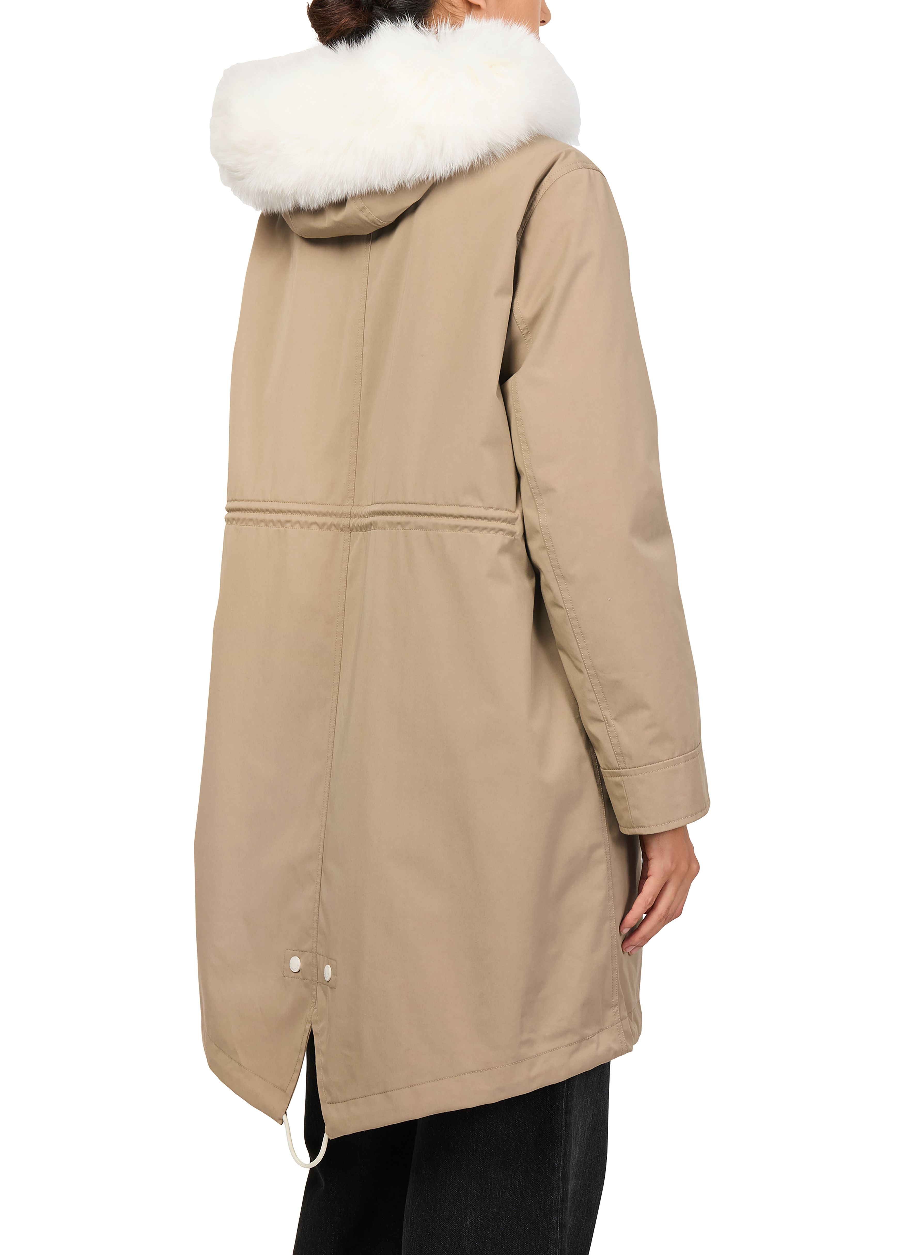 Cotton parka with a hood thumbnail 5