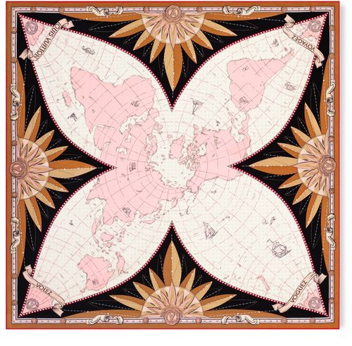 LOUIS VUITTON LV Map Square 90