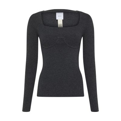 Patou Shirt Corset In Anthracite