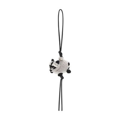 Loewe Felt Raccoon Bag Charm In Gray