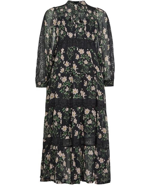 SEA NEW YORK Elizabeth print tiered maxi dress