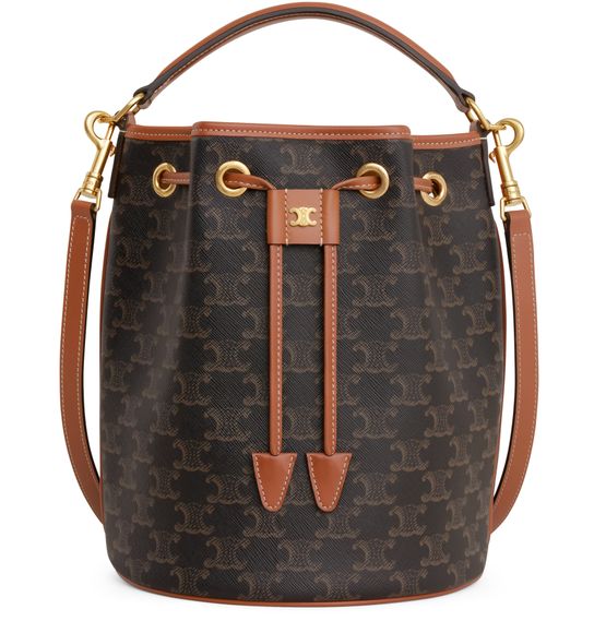 Women s Clara bag in Triomphe canvas and calfskin CELINE 24S