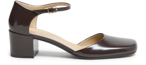 THE ROW Penelope ankle strap pumps in leather
