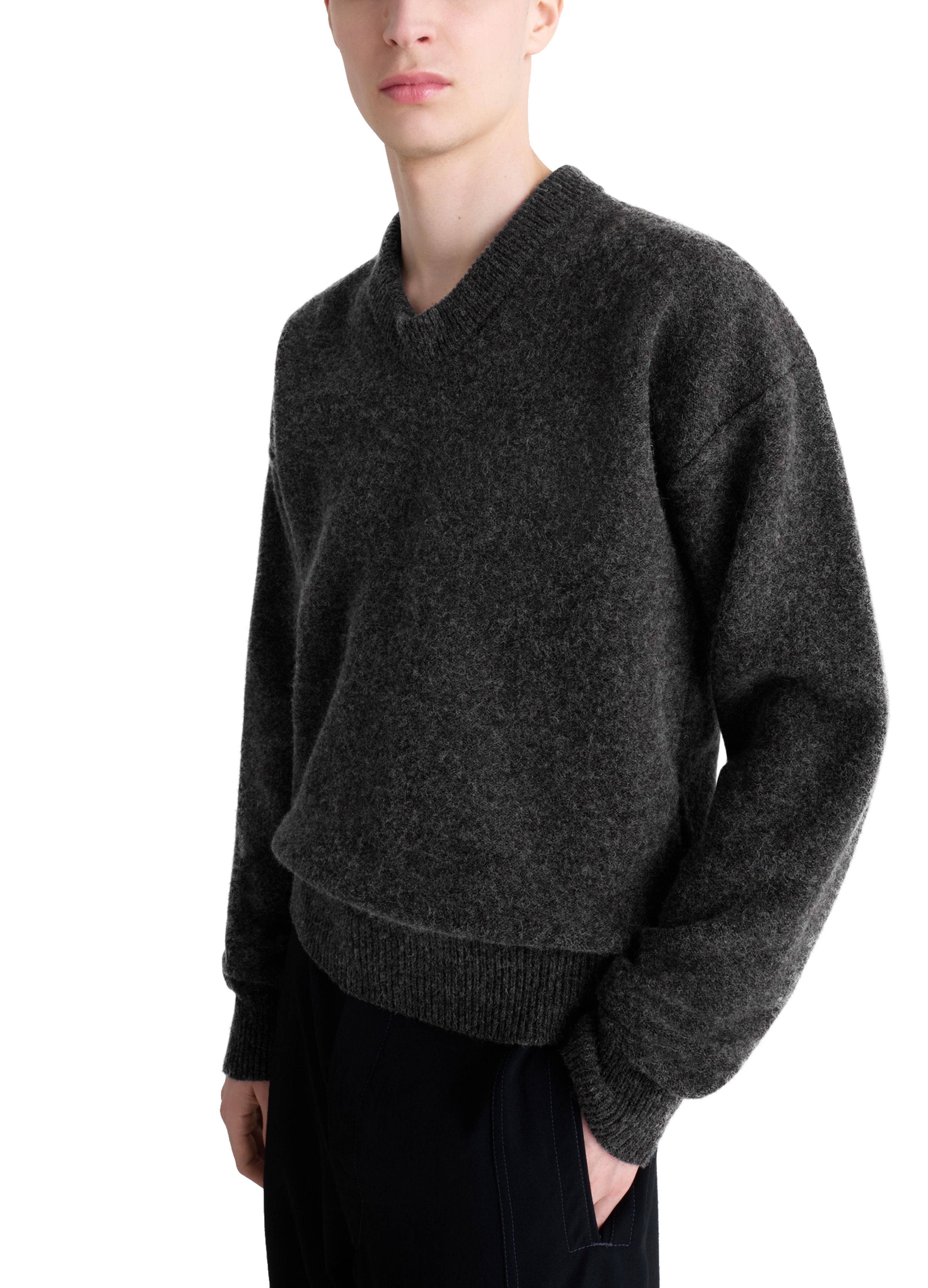 Boxy V-neck sweater thumbnail 5