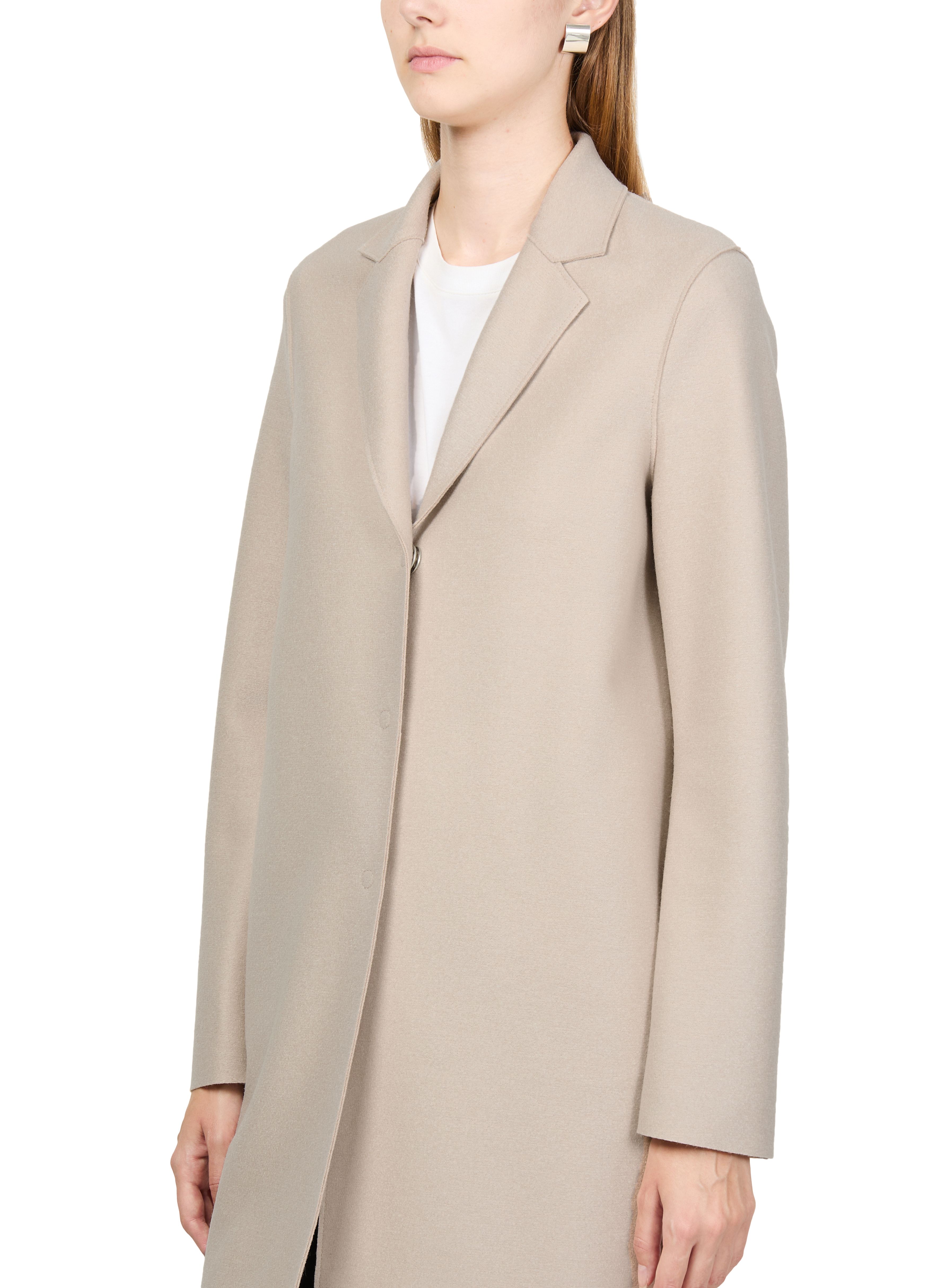 Cocoon pressed wool coat thumbnail 4