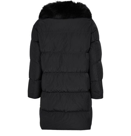 YVES SALOMON Puffer jacket with a fox fur collar