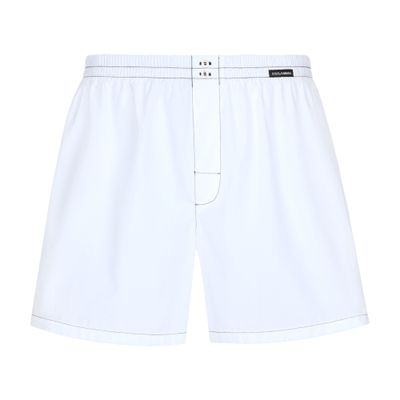 Dolce & Gabbana Poplin Shorts In White