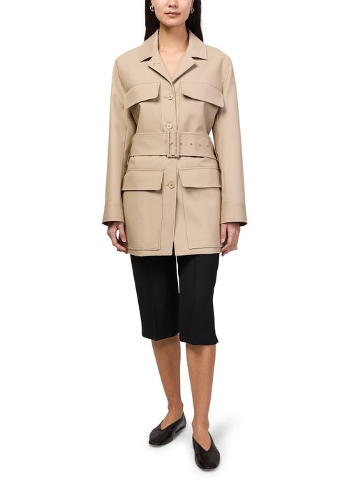 COURREGES Utility belted coat