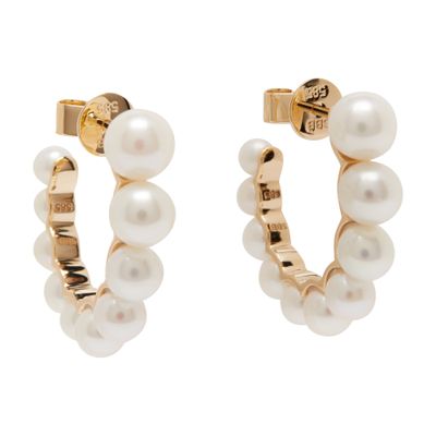 Sophie Bille Brahe Pearl Earrings In White