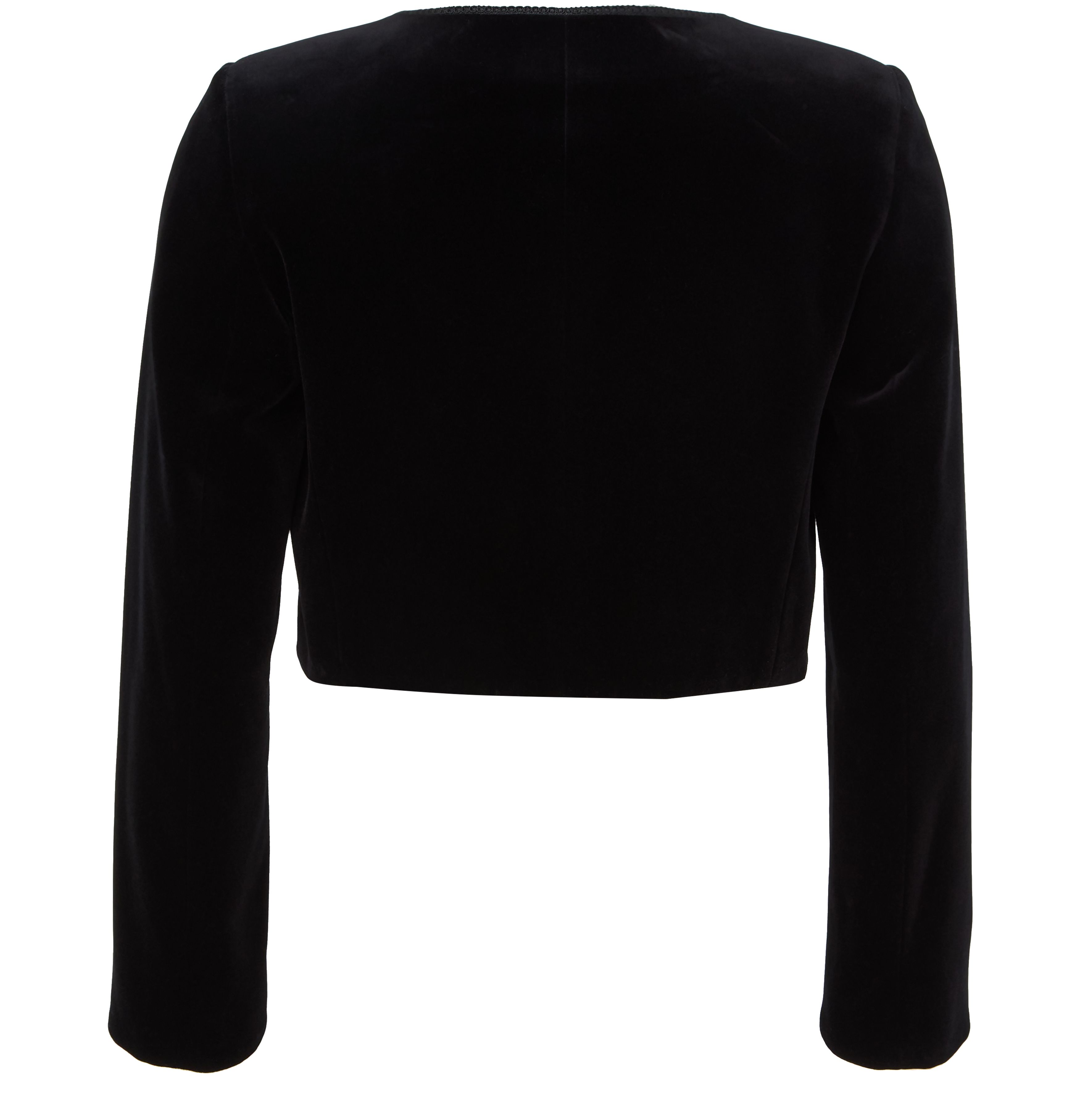Velvet cropped jacket thumbnail 3