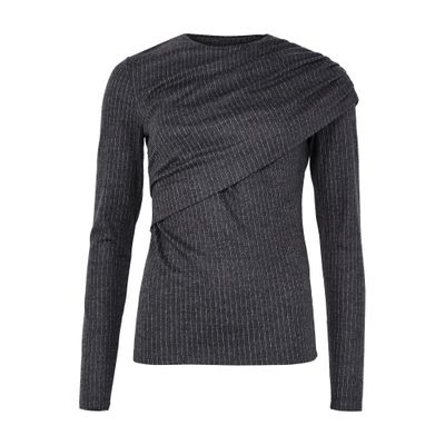 Isabel Marant Asna Long Sleeved Top In Gray
