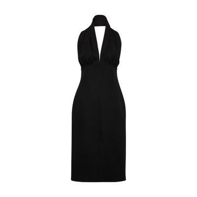 Bottega Veneta Halter Dress In Black