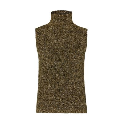 Rohe Knitted Gold-blend Turtleneck Top In Gold