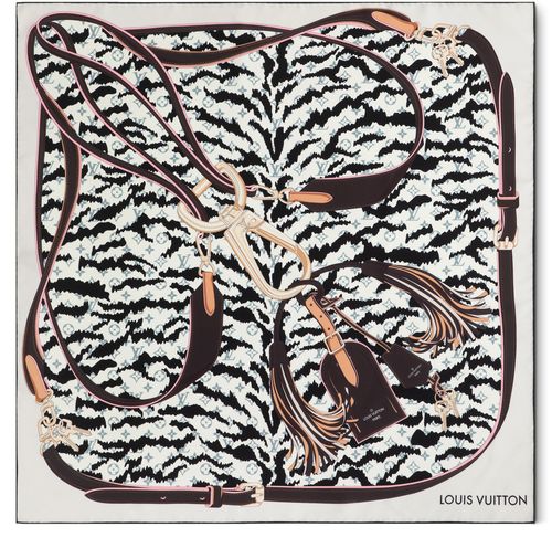 LOUIS VUITTON Tigergram Square 90