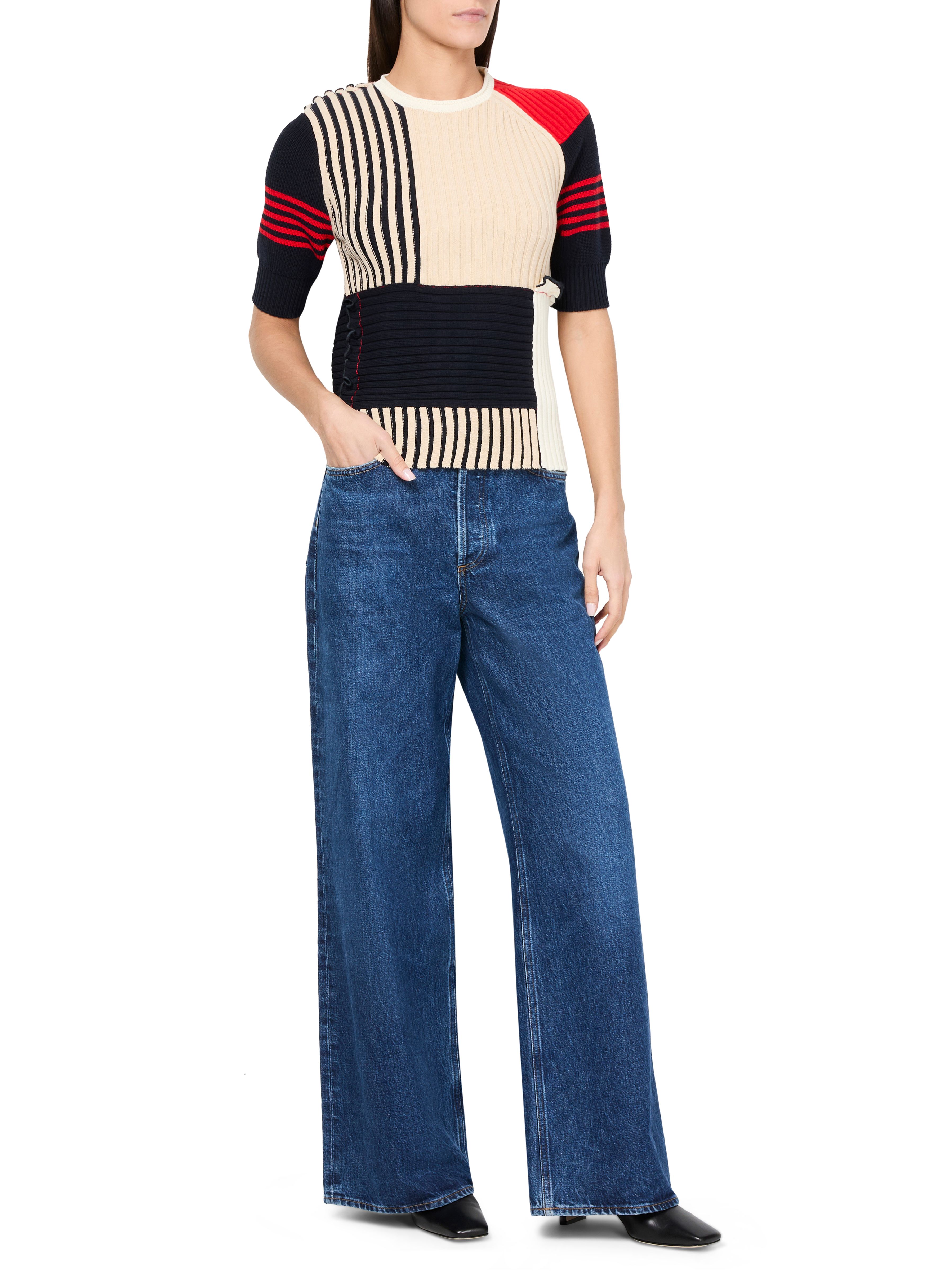 Striped wool top thumbnail 6