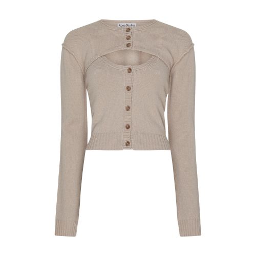 Acne Studios Cardigan In Sand_beige