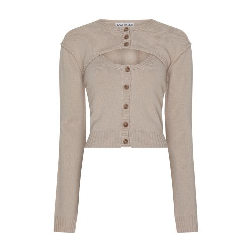 Shop Acne Studios Cardigan In Sand_beige