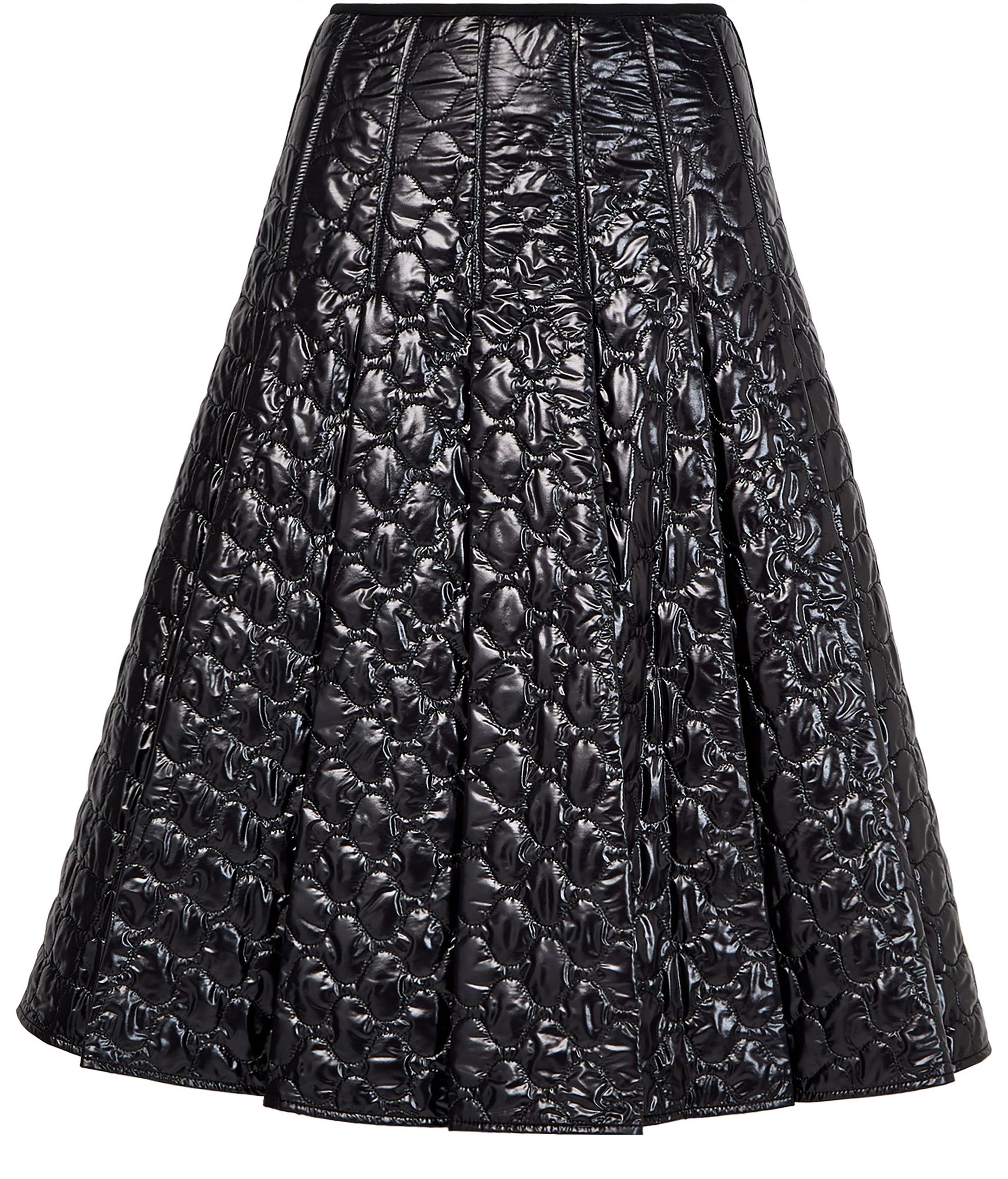 Pleated midi skirt