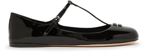 MIU MIU Patent leather ballet flats