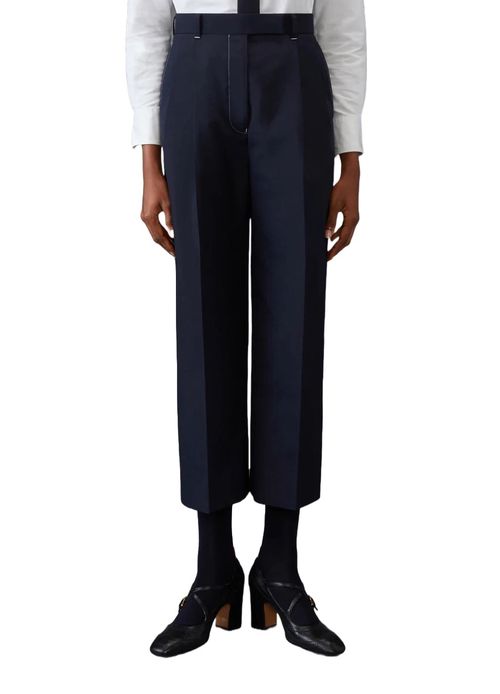 THOM BROWNE High waisted double pleat trouser