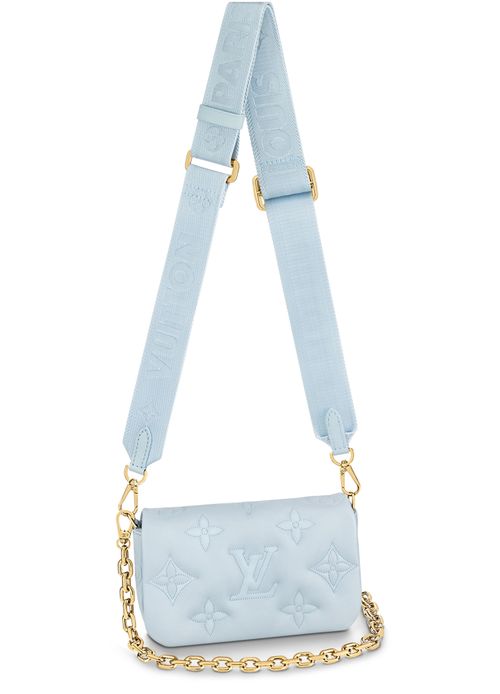 LOUIS VUITTON Wallet on Strap Bubblegram 