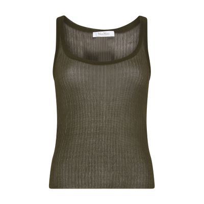 Max Mara Bastia Tank Top In Green