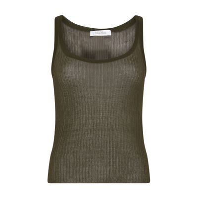 Shop Max Mara Bastia Tank Top In Green