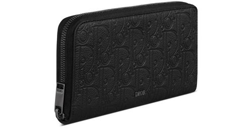 DIOR Zipped Long Wallet in Dior Gravity leather
