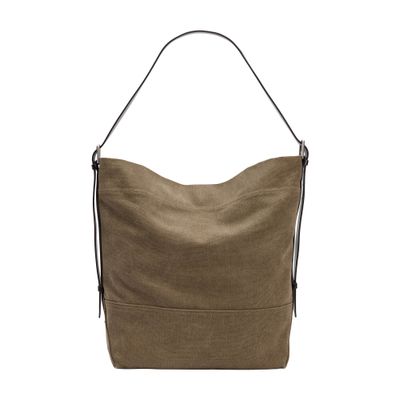 Lemaire Belted Tote Bag In Green