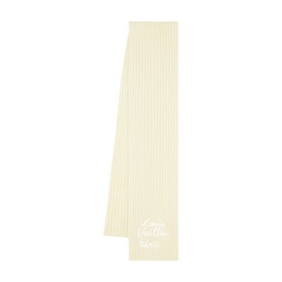 Louis Vuitton Lv Script Scarf In Beige