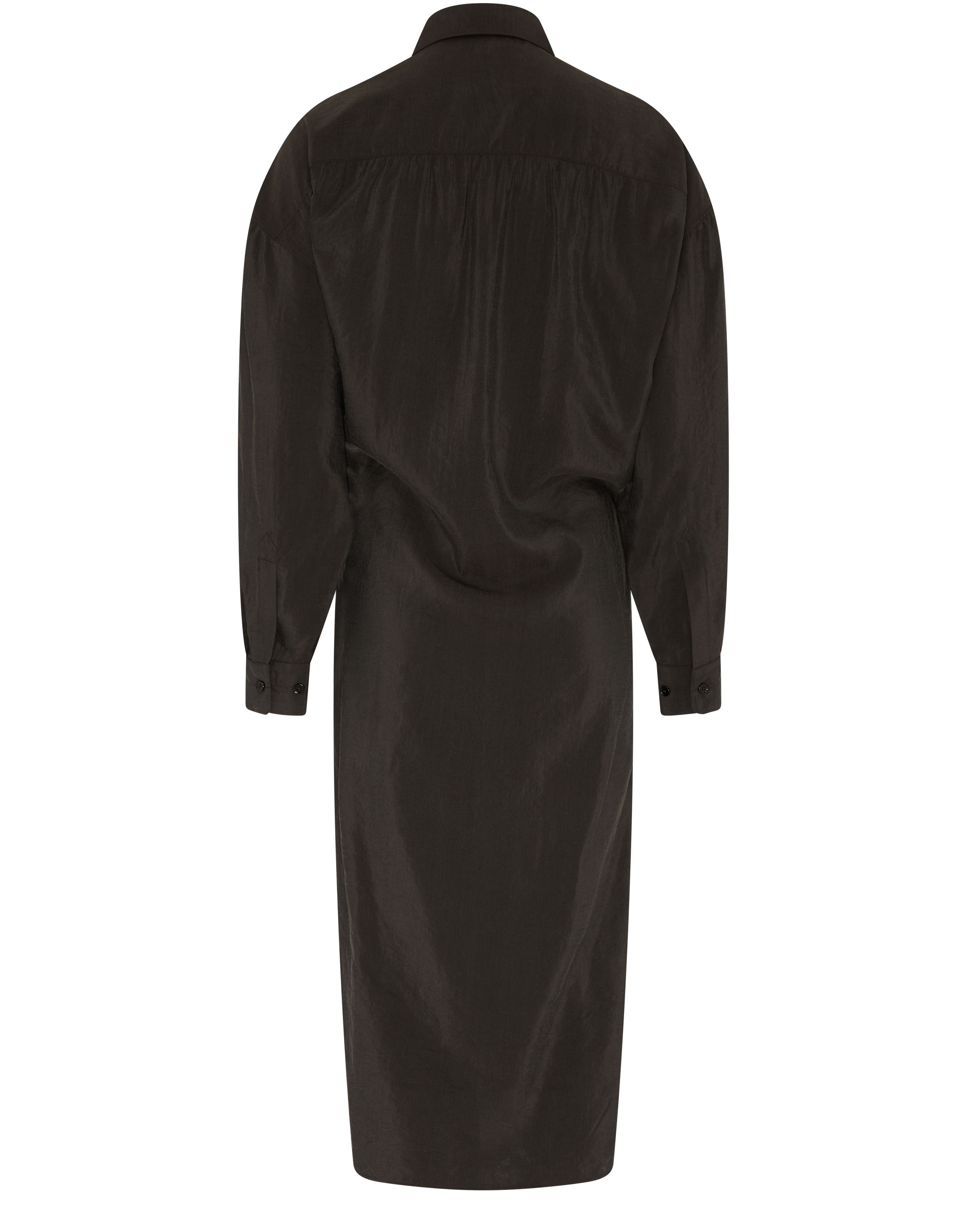 Straight collar twisted shirt dress thumbnail 3