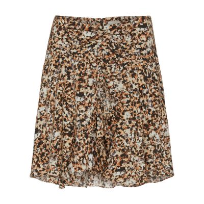 Isabel Marant Ozany Mini Skirt In Yellow
