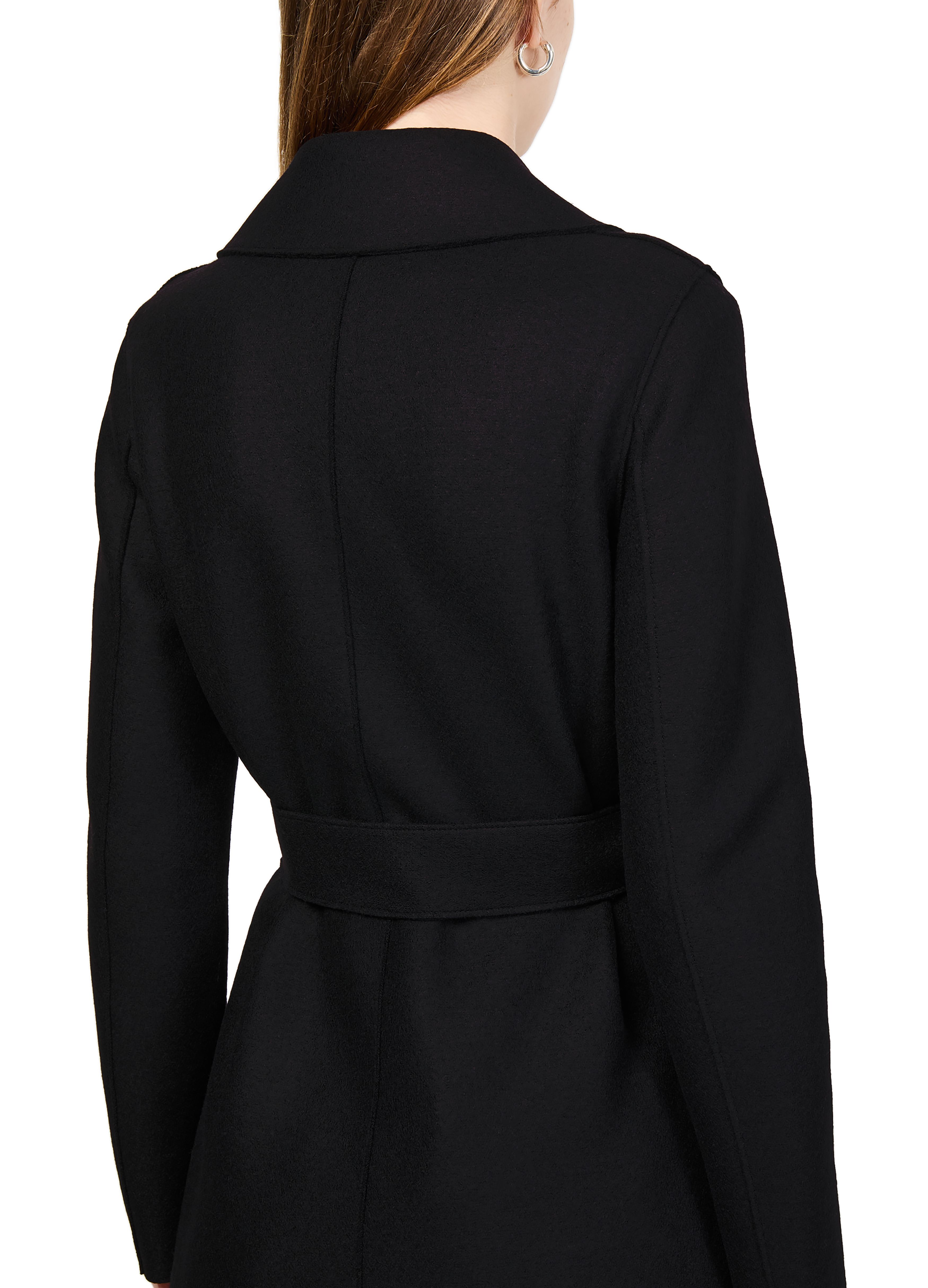 Maxi coat in pressed wool thumbnail 5
