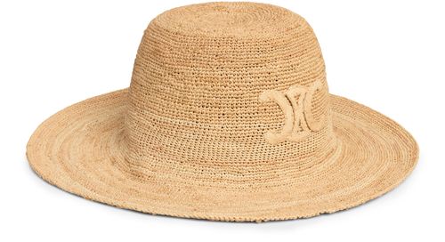 CELINE Triomphe hat in raffia
