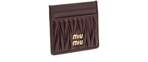 MIU MIU Kartenetui aus gestepptem Leder