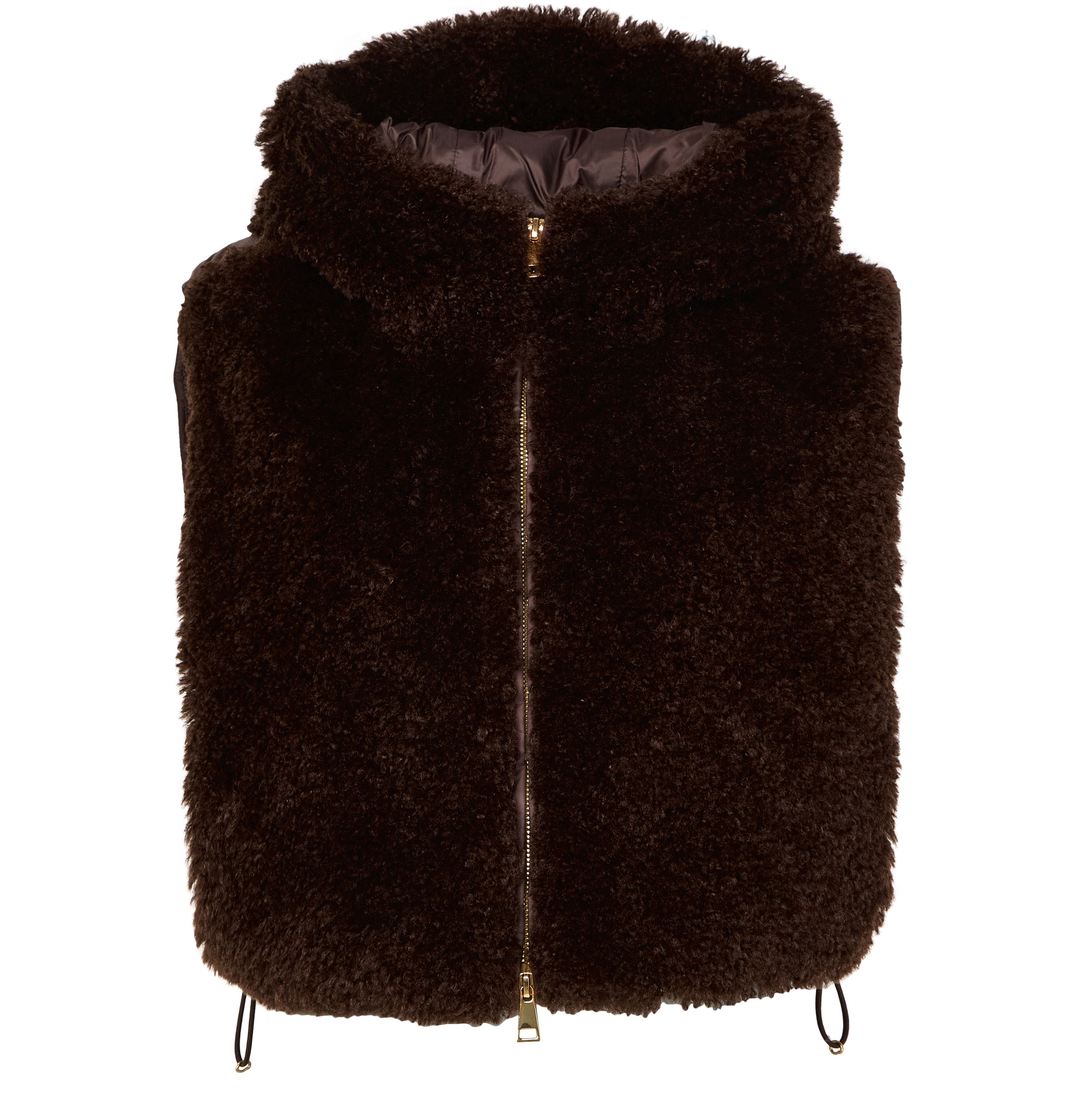 Bib sleeveless jacket