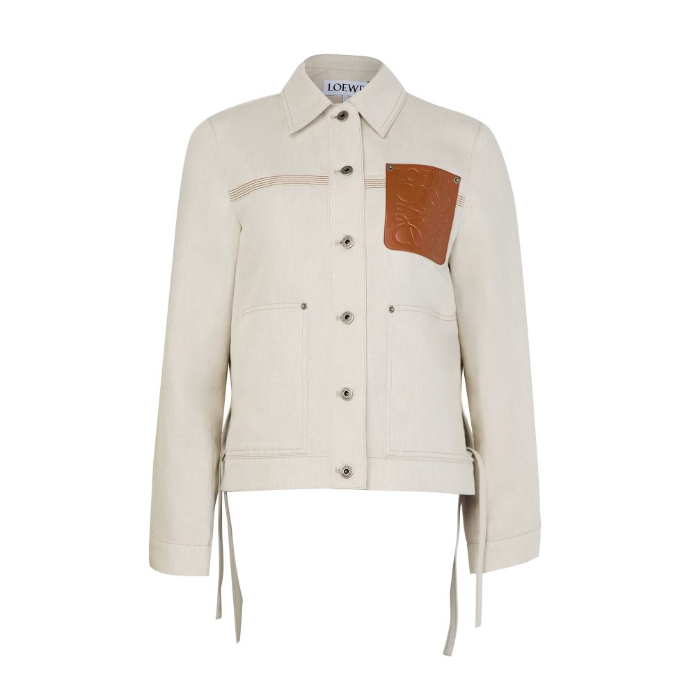 Workwear jacket in cotton and linen thumbnail 7