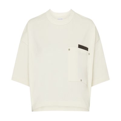 Bottega Veneta Oversized T-shirt In Metallic