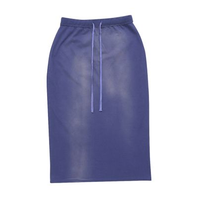 Acne Studios Sprayed Logo Midi Skirt In Multi