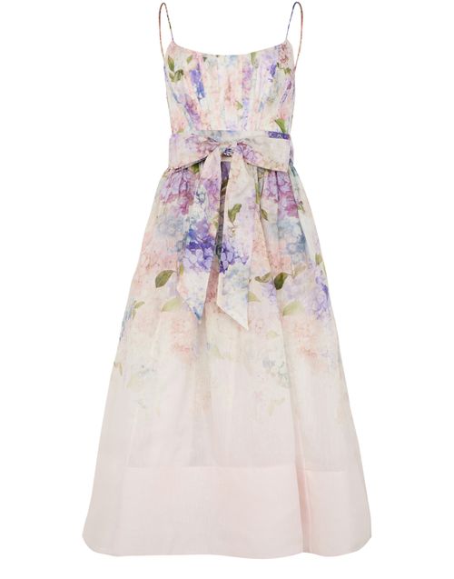 ZIMMERMANN Dawning corset midi dress