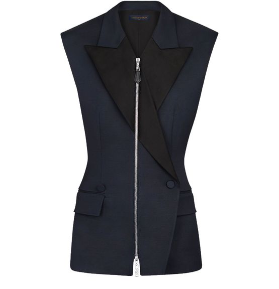 Sleeveless Zip-Up Blazer, - Louis Vuitton