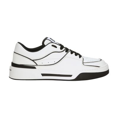 Dolce & Gabbana New Roma Leather Low-top Sneakers In White_black