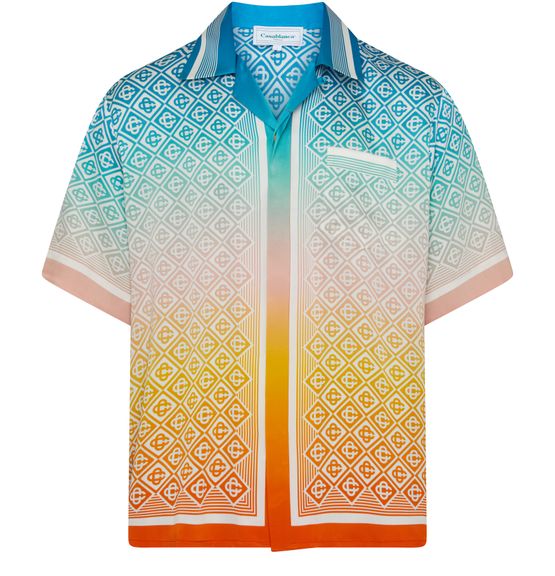 Men s Short sleeved shirt with cuban collar CASABLANCA 24S